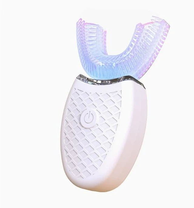 Main image of SOEWIOU U-Shaped Electric Toothbrush for Adults, Automatic Sonic Tooth Cleaner, Soft Bristles, Rechargeable, Waterproof, White