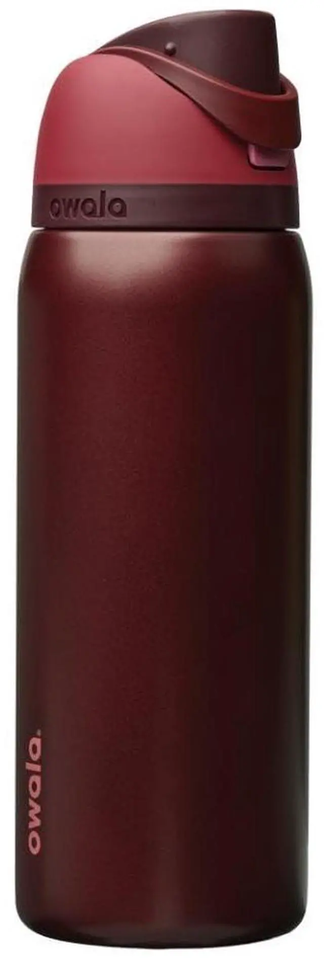 Main image of Owala FreeSip Insulated Stainless Steel Water Bottle with Straw, BPA-Free Sports Water Bottle, Great for Travel, 32 Oz, Black Cherry