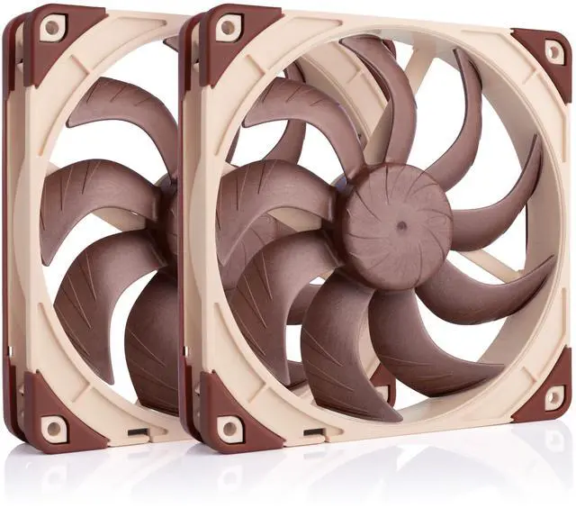 Main image of Noctua NF-A14x25 G2 PWM Sx2-PP, Dual Fan Set for Push-Pull and Side-by-Side Applications (Brown)