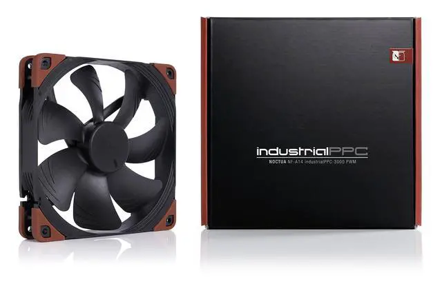 Alt view image 5 of 7 - Noctua NF-A14 iPPC-3000 PWM, Heavy Duty Cooling Fan, 4-Pin, 3000 RPM (140mm, Black)