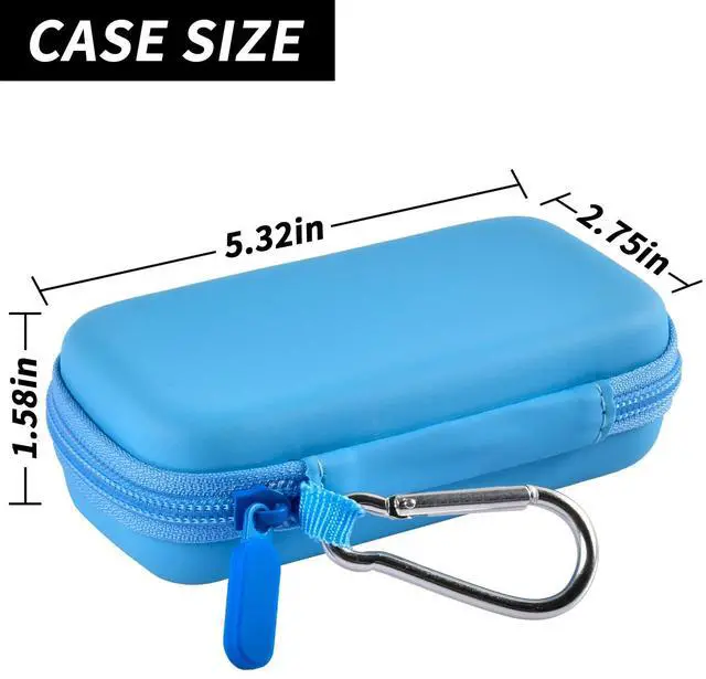 Alt view image 5 of 7 - MP3 & MP4 Player Case for SOULCKER/G.G.Martinsen/Grtdhx/iPod Nano/Sandisk Music Player/Sony NW-A45 and Other Music Players with Bluetooth. Fit for Earbuds, USB Cable, Memory Card - Blue