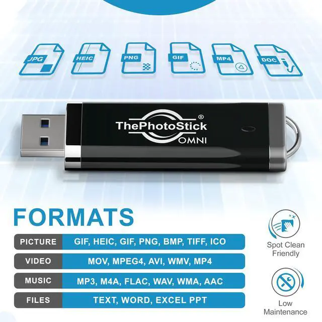 Alt view image 7 of 7 - 128GB USB Flash Drive & Memory Stick Automatic Photo & Video Backup for iPhone, Android, Mac & PC Multiport Connection to Easily Store & Transfer Files
