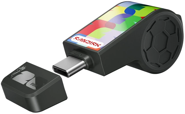 Main image of 64GB USB-C Flash Drive, FIFA World Cup 2026 Edition - Black USB Flash Drive, Up to 300MB/s Transfer speeds, USB 3.2 Gen 1, USB Type-C, With Custom Lanyard & Sticker, App