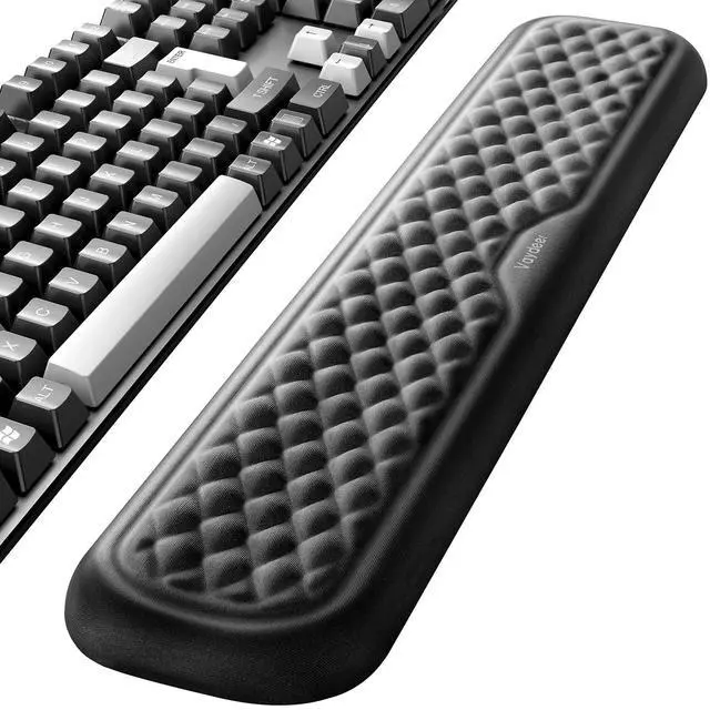 Main image of Vaydeer Keyboard Wrist Rest, Large Full Keyboard Support Pad, Memory Foam Hand Rest Cushion for Desk, Ergonomic Computer Laptop Mac Typing Padded, Office Gaming Palm Arm Carpal Tunnel Pain Relief