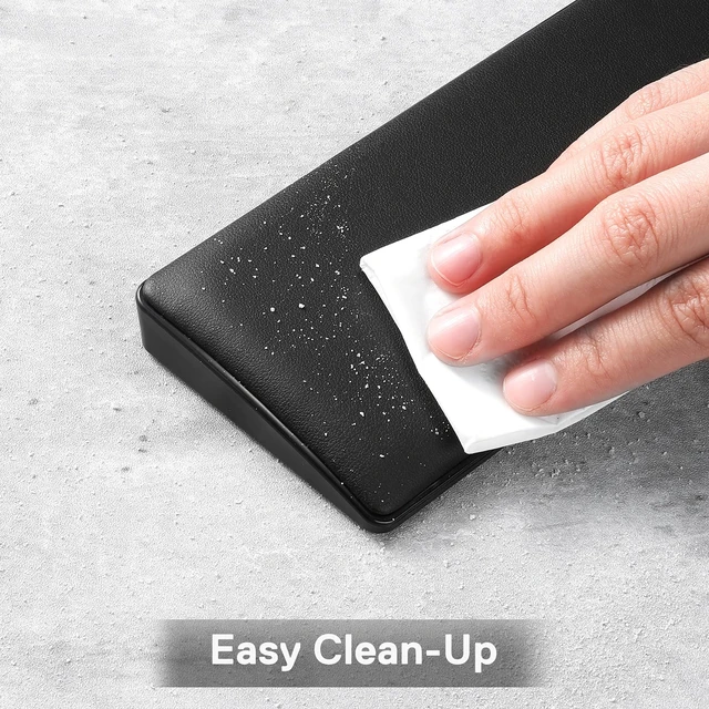 Alt view image 4 of 7 - P035 Meteor S Computer Keyboard Wrist Rest Pad, Ergonomic Soft Memory Foam Wrist Support w/Anti-Slip Rubber Base, 60% 61 Keys Compact Size 11.38 x 2.87 in, 0.78 inch (20mm) Height, Black