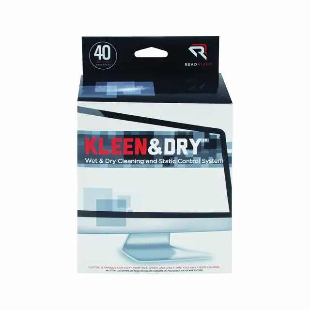 Alt view image 3 of 3 - Read Right Kleen and Dry Screen Cleaning Wipes, 40 Twin Wipe Packs per Box (RR1305)