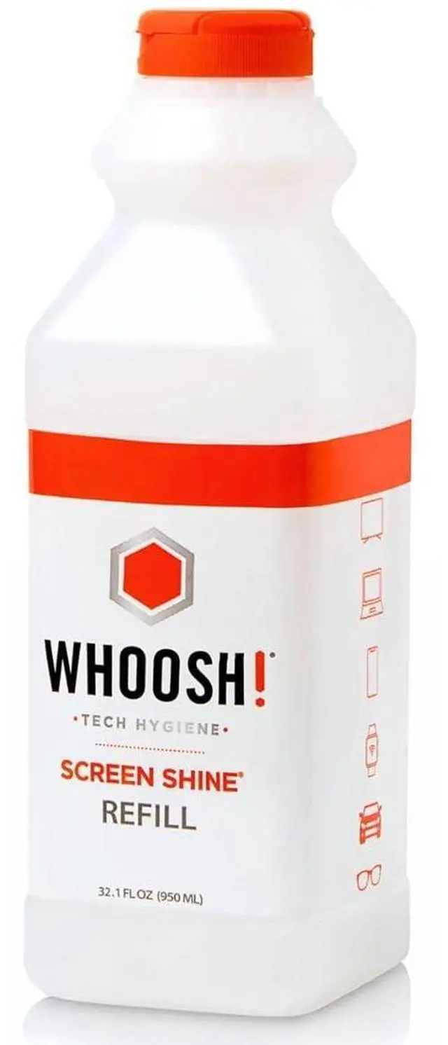 Main image of WHOOSH! Electronic Screen Cleaner Refill, 32.1 fl oz | Screen Cleaning Liquid Refill designed for Pro Premium Screen Cleaner, Eco-Friendly, Safe, Screen Cleaner Spray Refill for TVs, Computer Monitors