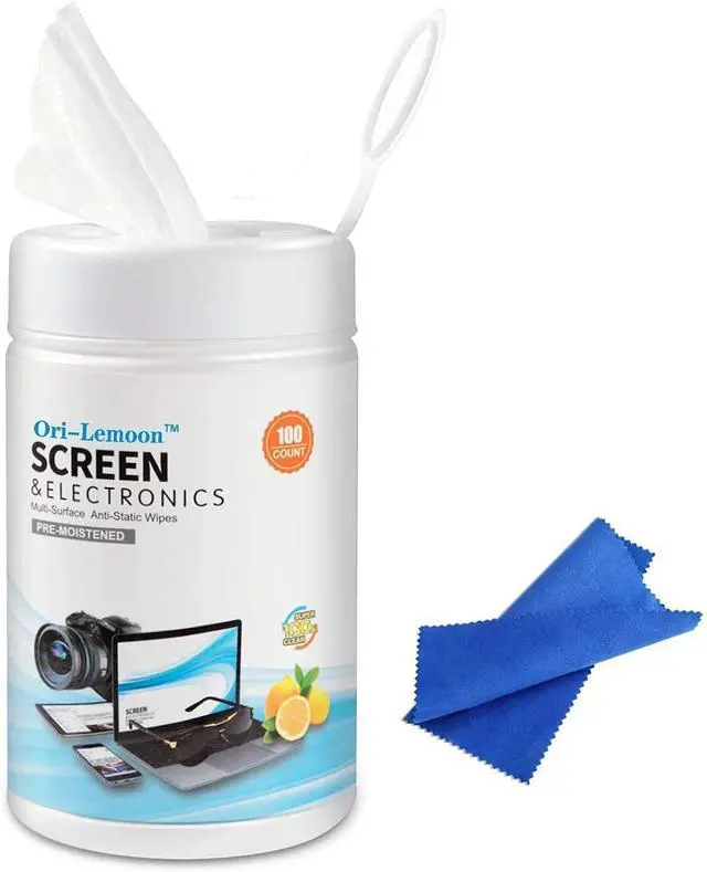 Main image of Monitor Wipes, Pre-Moistened Computer Screen Wipes for Electronics, Computer Monitor Cleaning Wipes for Eyeglasses, Tablets, Camera Lenses, Laptop, Screen Cleaner Wipes for Phones, TV, LCD