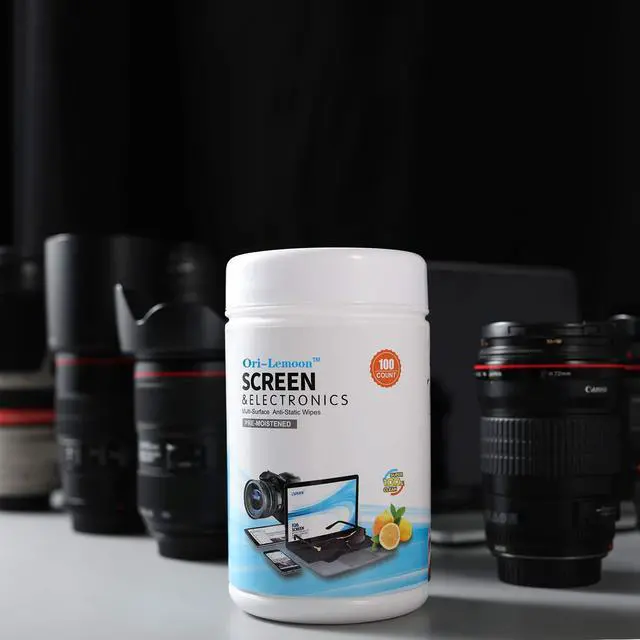 Alt view image 5 of 7 - Monitor Wipes, Pre-Moistened Computer Screen Wipes for Electronics, Computer Monitor Cleaning Wipes for Eyeglasses, Tablets, Camera Lenses, Laptop, Screen Cleaner Wipes for Phones, TV, LCD