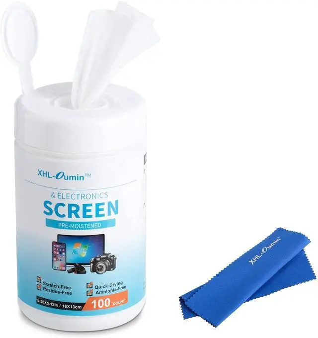 Main image of Monitor Wipes, Pre-Moistened Computer Screen Wipes for Electronics, Laptop Screen Wipes, Computer Monitor Cleaning Wipes for Glasses, Phones, Tablets, TV, LCD Screen