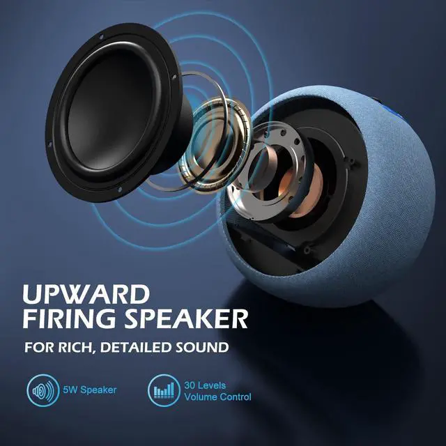 Alt view image 3 of 7 - Buffbee Sound Machine & Alarm Clock 2-in-1, 0-100% Clock Face Brightness, Bottom Colored Light, Sleep Timer, Precise 30-Level Volume Control White Noise Machine - Twilight