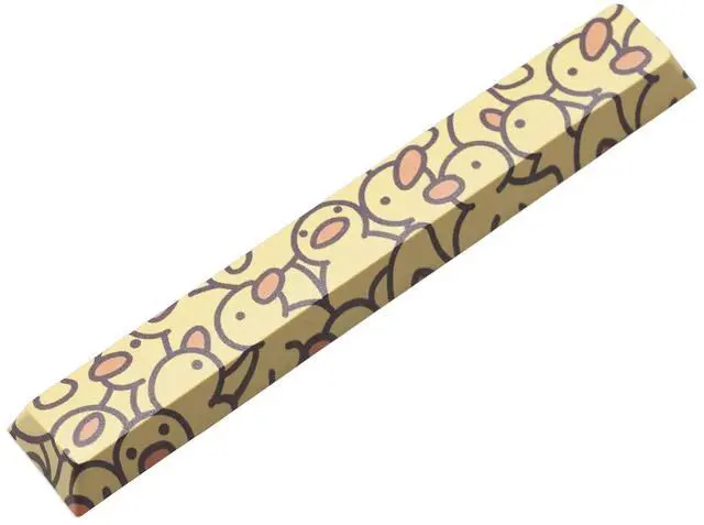 Alt view image 4 of 5 - Novelty Allover dye subbed Keycaps Yellow Baby Duck Spacebar pbt for Gaming Mechanical Keyboard Cherry Profile (YBDuck Spacebar x1)