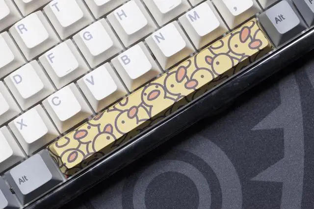 Alt view image 5 of 5 - Novelty Allover dye subbed Keycaps Yellow Baby Duck Spacebar pbt for Gaming Mechanical Keyboard Cherry Profile (YBDuck Spacebar x1)