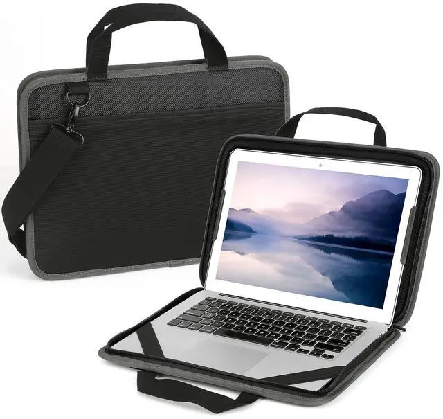 Main image of CDBXPRG Laptop Case Sleeve 15.6 inch,15-16 inch Shockproof Computer Cover for HP,Laptop Bag for ASUS Acer Aspire 15,HP Pavilion/Envy 15,Dell Inspiron/Latitude 15,Lenovo IdeaPad 15,ASUS ZenBook(Black)