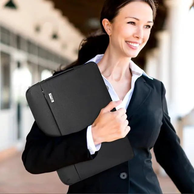 Alt view image 7 of 7 - Voova Laptop Sleeve Case 15.6 16 Inch with Handle, 360° Protective Waterproof Slim Computer Bag Cover Compatible with MacBook Pro M2/M3/M4 16, HP Acer Lenovo Yoga ThinkPad Asus Laptop, Black