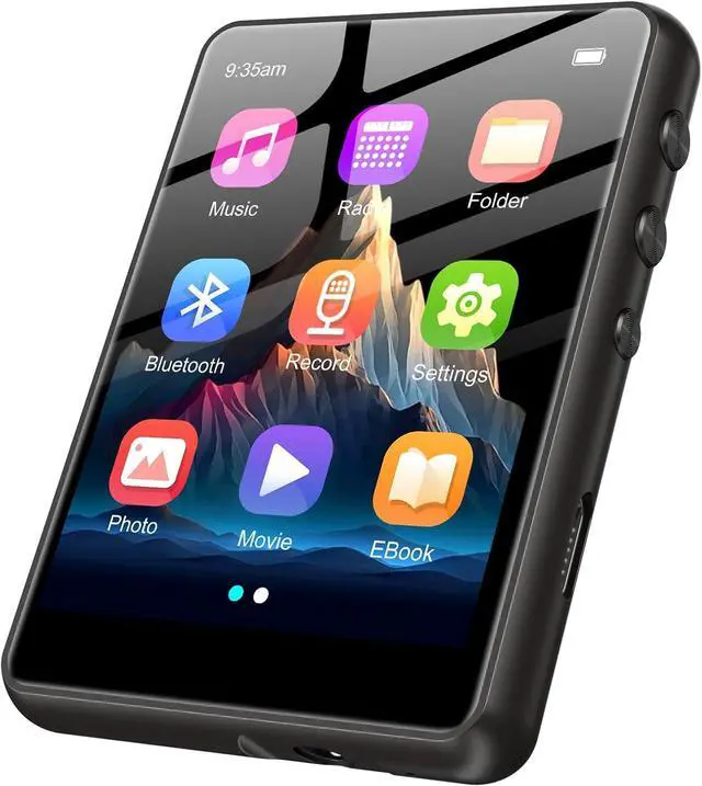 Main image of MP3 Player, Bluetooth 5.4 Music Player, HiFi Sound Digital Music, Built-in HD Speaker, FM Radio, Voice Recorder, Earphones Included, 2.4 inch MP3 Player for Kids