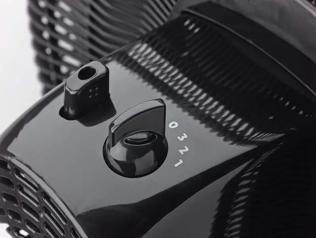 Alt view image 3 of 6 - 2521 16 Inch 3-Speed Quiet Adjustable Tilting Wide-Area Oscillating Standing Pedestal Fan for Bedroom, Kitchen, Home, and Office, Black