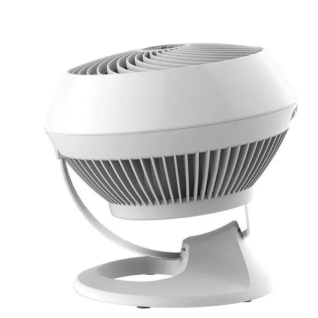 Alt view image 2 of 5 - Vornado 560 Whole Room Air Circulator, Medium Floor Fan with 4 Speeds, Adjustable Tilt, Easy to Clean, Adjustable Tilt Chrome Glide Bar, Quiet Fan for Home, Office, and Bedroom, White