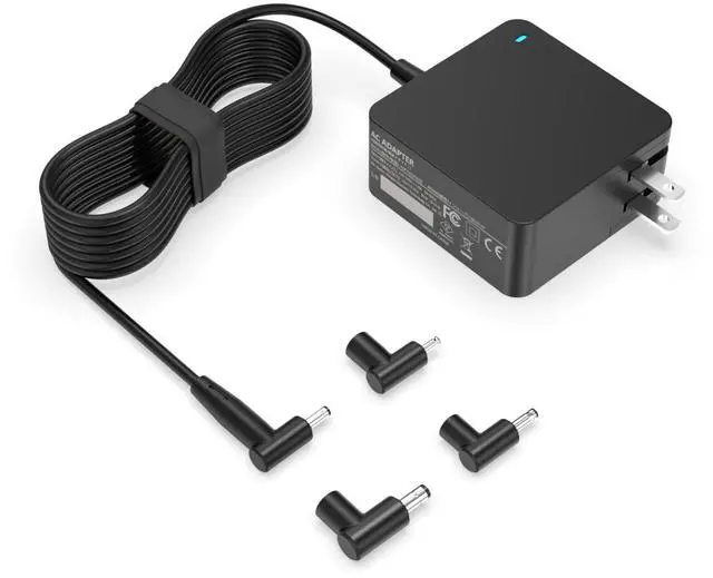 Main image of Charger Fit for Asus Laptop with Round Port - Fit for Vivobook, Zenbook & More Replacement, 65W/45W/33W, LED Indicator, 7.5Ft Power Cable