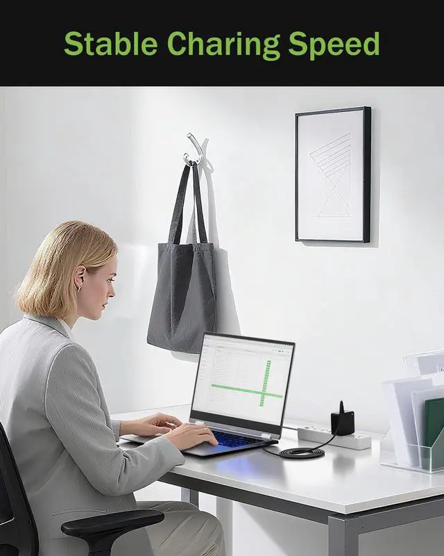 Alt view image 7 of 7 - Charger Fit for Asus Laptop with Round Port - Fit for Vivobook, Zenbook & More Replacement, 65W/45W/33W, LED Indicator, 7.5Ft Power Cable