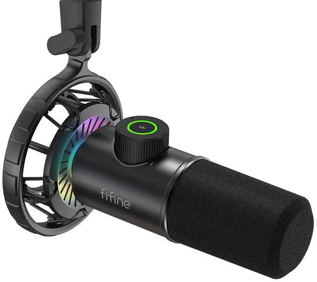 Main image of USB Gaming Microphone, RGB Dynamic Mic with Tap-to-Mute & Headphone Jack, Plug & Play Cardioid Mic for PC PS4/5, Streaming Podcast Twitch YouTube Discord - for Gamers and Youtubers - K658