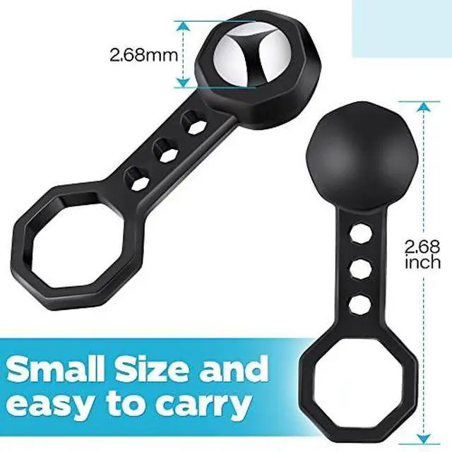 Alt view image 2 of 7 - Dreyoo 2 Pcs Stud Finder Wall Scanner, Studball Magnetic Stud Finder with 27 Pounds of Pull Magnetic Power, Studball for Detected and Located Stud Through 5/8" Drywall Plywood Paneling Ceramic (Black)