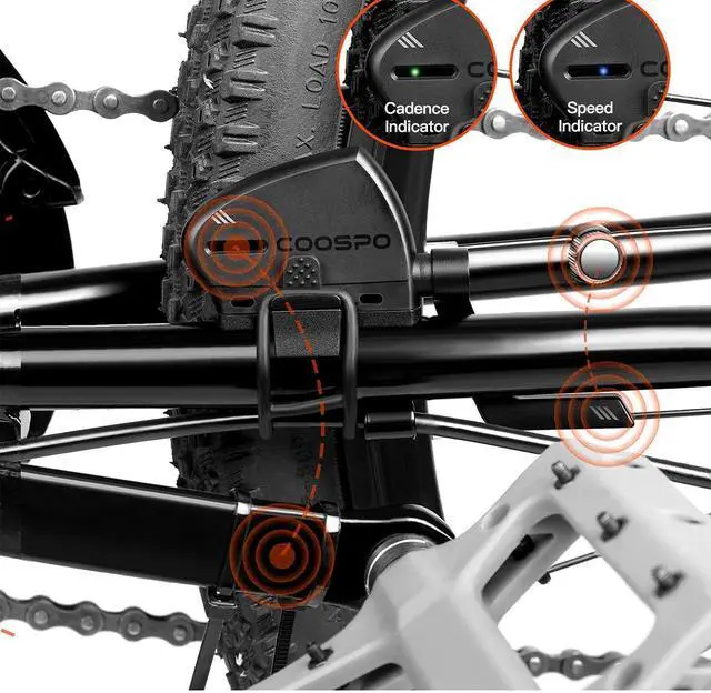 Alt view image 6 of 7 - Cadence and Speed Sensor, 2 in 1 Bluetooth ANT+ RPM Cycling Cadence Sensor, Wireless Bike Speed Sensor for Bicycle, Compatible Cycling Computer/Rouvy/Peloton/Wahoo APP