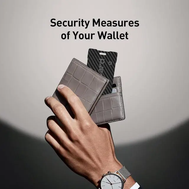 Alt view image 2 of 7 - Ultra-Thin Air Tag 0.07in Wallet Tracker (Both iOS and Android) IP68 Bluetooth GPS Tracker for Bags Passport Works with Apple Find My (Apple MFi Certified) & Google Find My Device - Wireless Charging