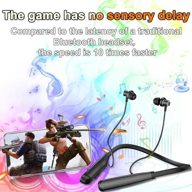 Alt view image 6 of 7 - Neckband Bluetooth Headphones, 6.0 Bluetooth 100 Hours PlaytimeIPX7 Sports Waterproof Earbuds with Microphone Noise Cancelling with HiFi Speakers Multiple Switchable Sound Modes