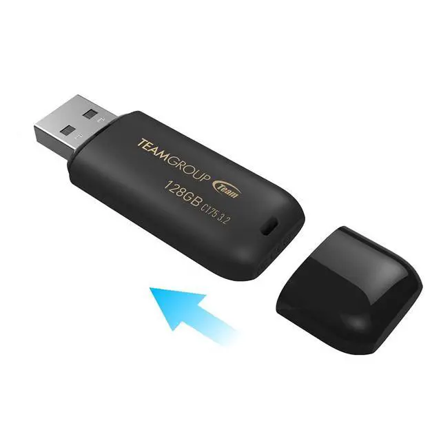 Alt view image 4 of 7 - C175 128GB USB 3.2 Gen1 (USB 3.1/3.0) Read 100MB/s Flash Thumb Drive, Memory Stick Compatible with Computer/Laptop Matte Black TC1753128GB01