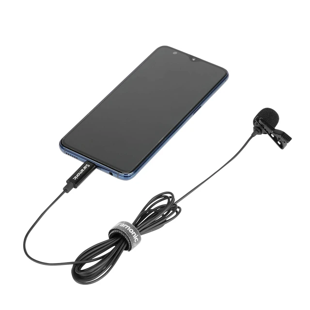 Alt view image 4 of 7 - LavMicro U3A USB-C Lavalier Microphone, Android, new iPad, Computers & More with 6.6' Cable & 90 Adapter for Vlogging, Interviews, YouTube, TikTok, Live Streaming