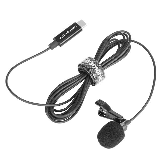 Alt view image 7 of 7 - LavMicro U3A USB-C Lavalier Microphone, Android, new iPad, Computers & More with 6.6' Cable & 90 Adapter for Vlogging, Interviews, YouTube, TikTok, Live Streaming