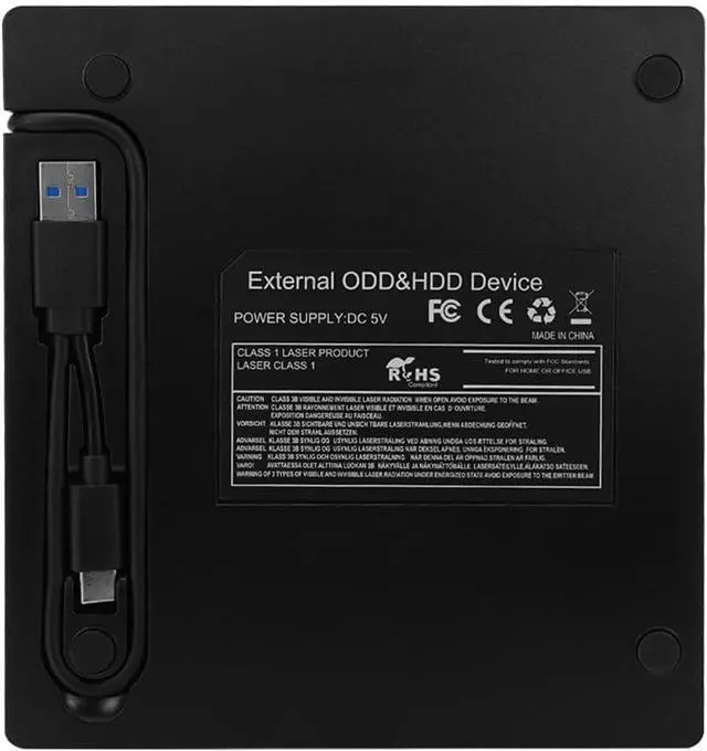 Alt view image 7 of 7 - External DVD CD Burner, External CD DVD Drive, USB 3.0 with 4 USB Ports and 2 TF/SD Card Readers, Ultra Slim External CD/DVD Drive for Mac Laptop, Windows 11/10/8/7 PC, Linux OS