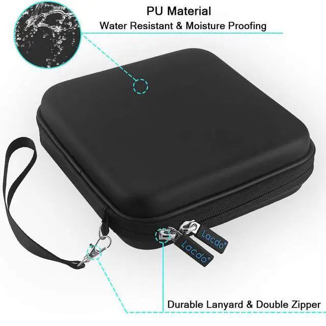 Alt view image 2 of 7 - USB CD DVD Writer Blu-Ray & External Hard Drive Protective Storage Case Bag Compatible Apple USB Superdrive, Samsung SE-208GB SE-218CB LG GP65NB60 GP60NB50 Dell ASUS External DVD Drives, Black