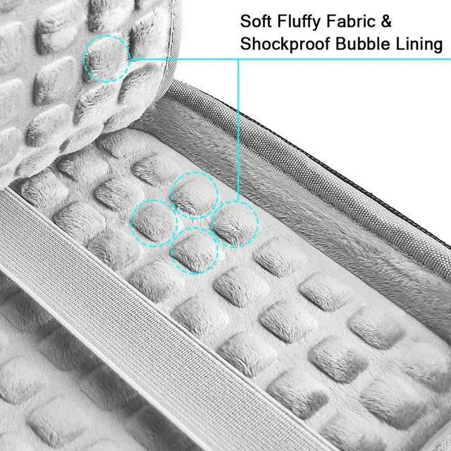 Alt view image 3 of 7 - USB CD DVD Writer Blu-Ray & External Hard Drive Protective Storage Case Bag Compatible Apple USB Superdrive, Samsung SE-208GB SE-218CB LG GP65NB60 GP60NB50 Dell ASUS External DVD Drives, Black