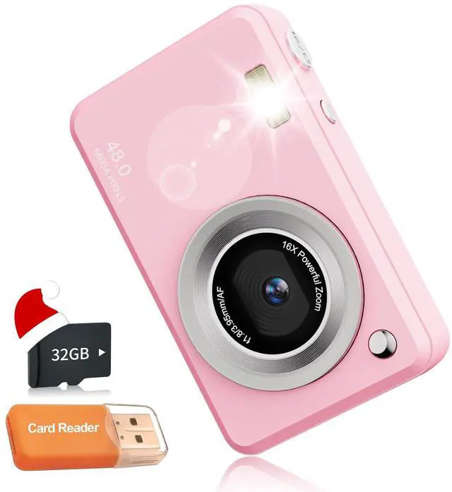 Main image of Digital Cameras FHD Camera for Kid Boys Girls Compact Digital Point and Shoot Camera with 16X Zoom 32GB Card Kids Camera for Kids