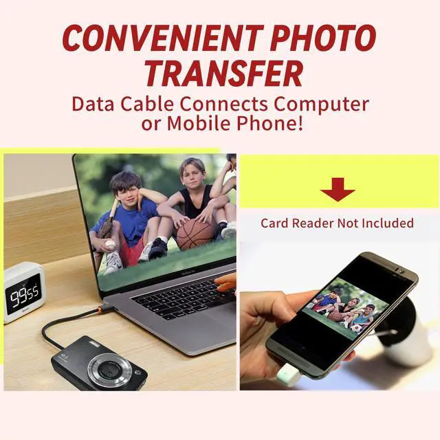 Alt view image 4 of 6 - Digital Cameras FHD Camera for Kid Boys Girls Compact Digital Point and Shoot Camera with 16X Zoom 32GB Card Kids Camera for Kids
