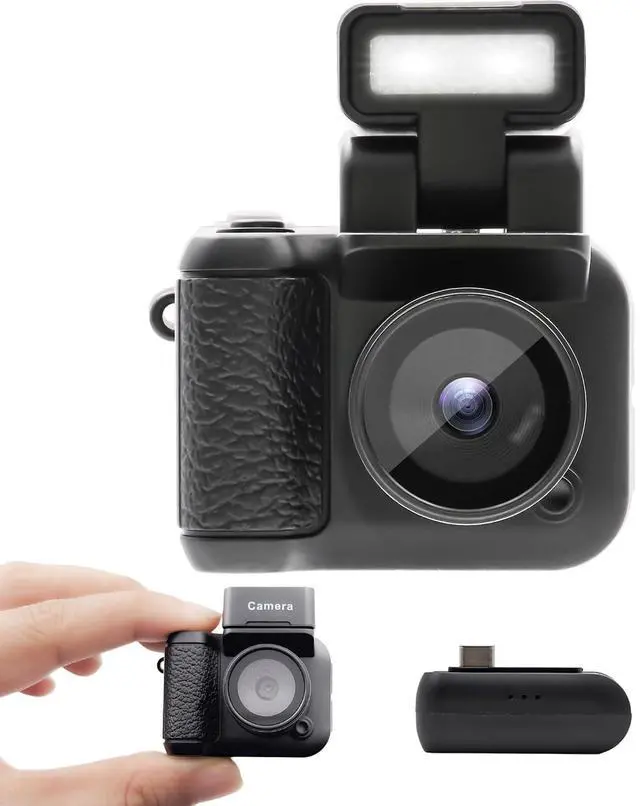Main image of Digital Camera with 1.4 in LCD Screen 1080P 32GB Card Charging Base Monoreflexes Shaped CMOS Compact Portable Video Recorder Easy to Operate (Black)