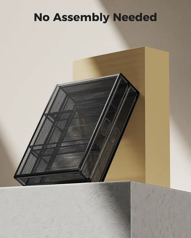 Alt view image 7 of 7 - 2 Tier Monitor Stand, Metal Monitor Riser with Drawer, Desk Organizer, Monitor Stand with Storage, Desktop Computer Stand for PC, Laptop, Printer