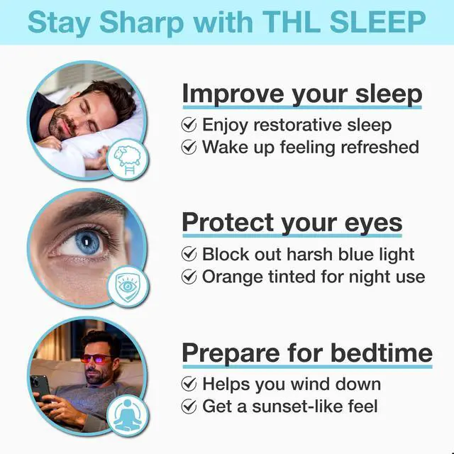 Alt view image 6 of 7 - Orange Blue Light Blocking Glasses for Better Sleep - Premium Carbon Fiber Amber Computer Migraine Glasses for Women & Men - Gaming Glasses - TV Blue Light Blockers Gamer Glasses for Eye Strain