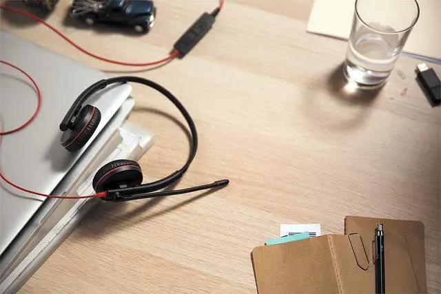 Alt view image 2 of 2 - Blackwire 3220 - Wired Dual-Ear (Stereo) Headset with Boom Mic - USB-A to connect to your PC and/or Mac