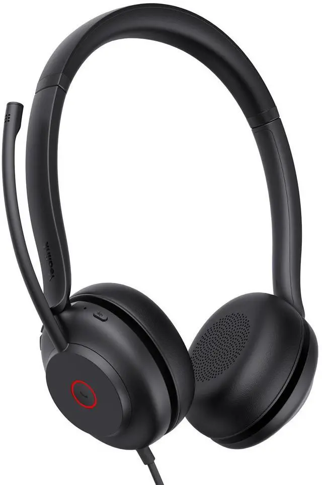 Main image of UH35 Wired Headset, USB Headset with Noise Cancelling Mic, Optimized for Skype and Zoom and Other Leading Conferencing Platforms, All-Day Comfort Design, Mute Button, Busylight