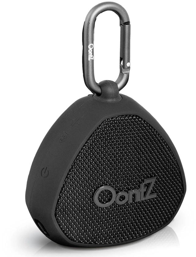 Main image of OontZ Angle Clip Portable Bluetooth Speaker, 5W, 12-Hour Playtime, IPX7 Compact 5W clip-on Bluetooth speaker with rich bass, 100-ft range and Lightweight