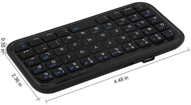 Alt view image 2 of 7 - Bluetooth 3.0 Keyboard,Rechargeable Mini Slim Travel Size Wireless Pocket Keypad Small Portable 49 Keys Keyboard for PC Notebook Tablets Smartphones