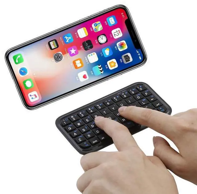 Alt view image 3 of 7 - Bluetooth 3.0 Keyboard,Rechargeable Mini Slim Travel Size Wireless Pocket Keypad Small Portable 49 Keys Keyboard for PC Notebook Tablets Smartphones