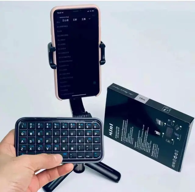 Alt view image 5 of 7 - Bluetooth 3.0 Keyboard,Rechargeable Mini Slim Travel Size Wireless Pocket Keypad Small Portable 49 Keys Keyboard for PC Notebook Tablets Smartphones
