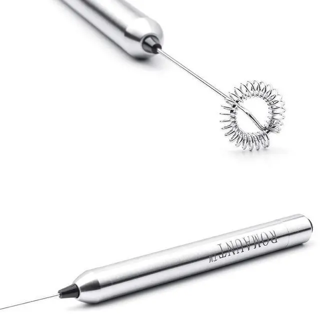Alt view image 4 of 7 - Handheld Milk Frother Electric Battery Operated Portable