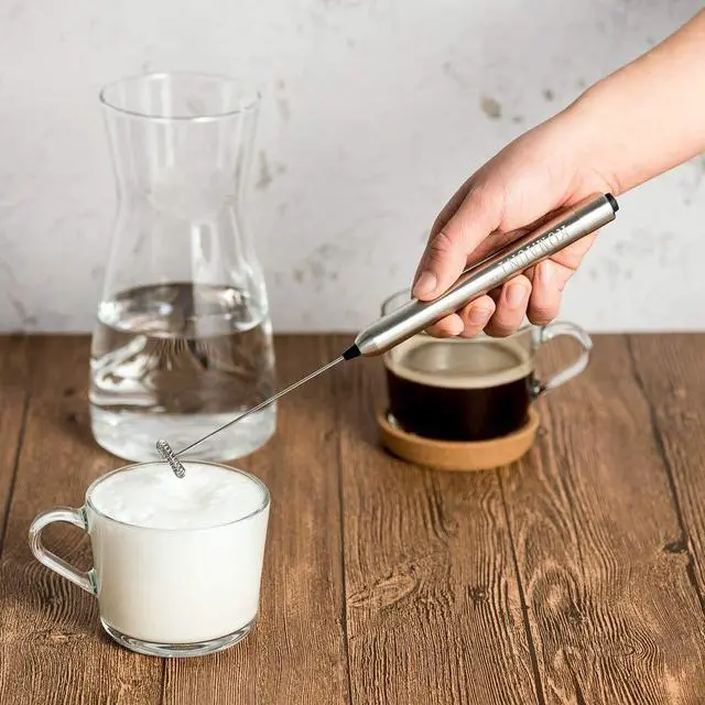Alt view image 6 of 7 - Handheld Milk Frother Electric Battery Operated Portable