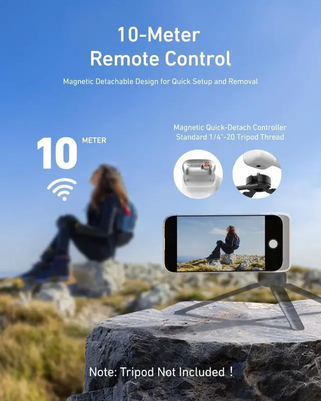Alt view image 5 of 7 - Fun Shot Magnetic Phone Camera Grip + C03 Magnetic Selfie Light (Silver) Bundle Kit Compatible with iPhone Magsafe & Android, Creator Kit for Selfies/Photography/TikTok/Zoom Calls/Video