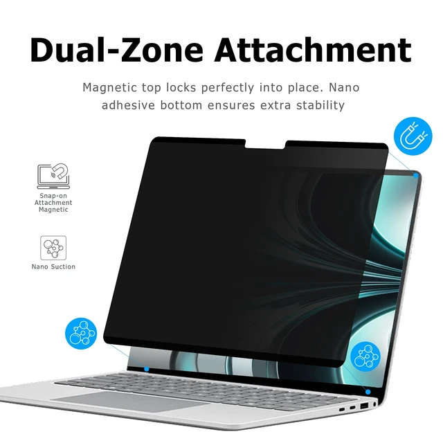 Alt view image 4 of 5 - Megoo Magnetic Privacy Screen for MacBook Pro 16" M5/M4/M3/M2/M1